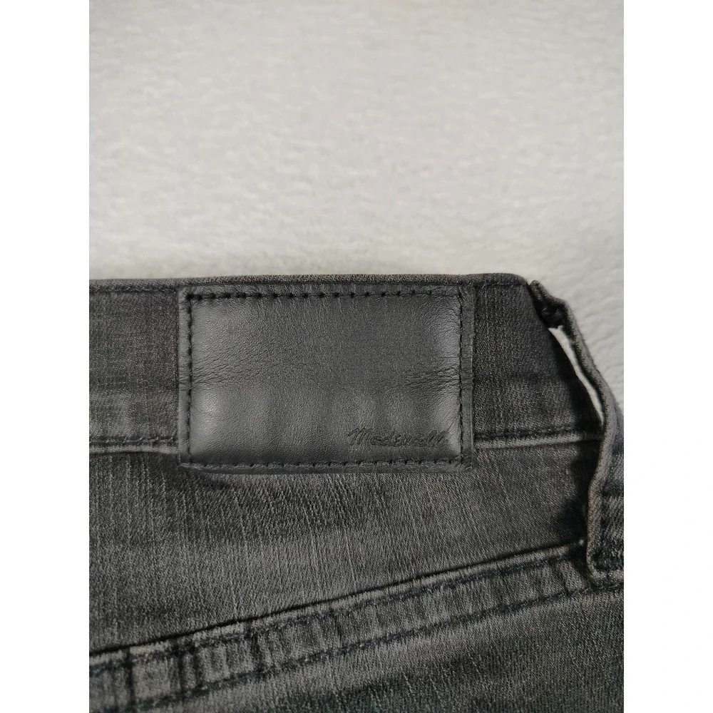 Madewell‎ 9 Inch Skinny Jeans Womens 26P Gray Mid Rise Distressed Raw Hem Ankle